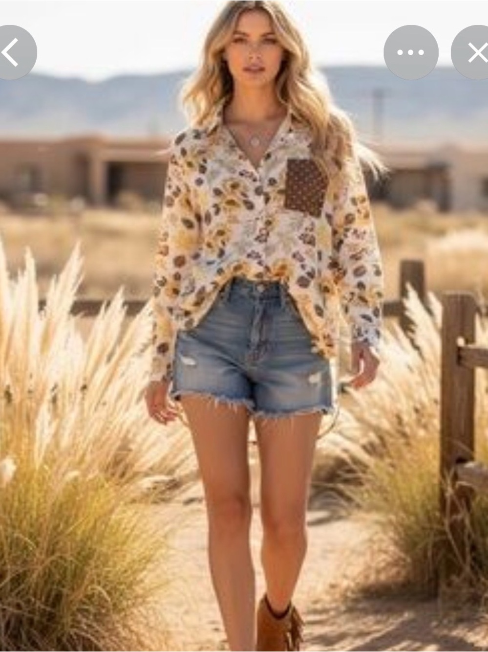 Jaded Gyspy Sunny Days Top O/S